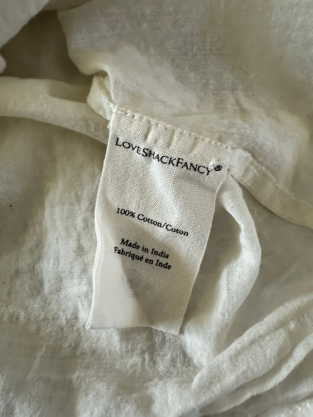 Love Shack fancy cream eyelet dress size large - Picture 6 of 6